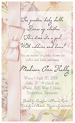 Baby announcement for a girl