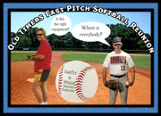 Baseball theme party invitation