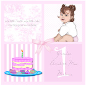 Birthday invitation for a girl