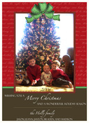 Christmas holiday cards with or without a photo