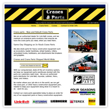 Professional Website Design for Construction Equipment Company