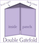 Double gate fold brochure design from Purple Dragonfly Designs