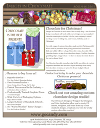 Images in Chocolate e-newsletter, e-flyer