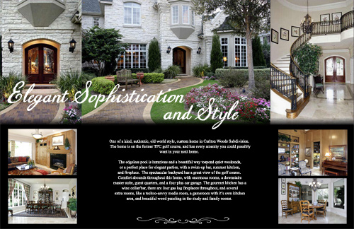 Luxury home brochure