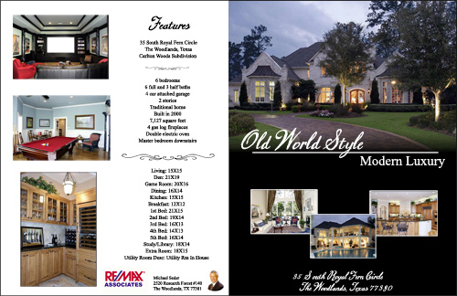 Luxury home listing brochure