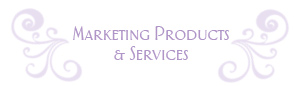 Marketing products and services from Purple Dragonfly Designs