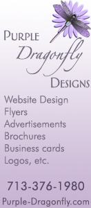Purple Dragonfly Designs Banner Ad