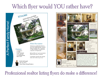 Professional real estate listing flyers do make a difference!
