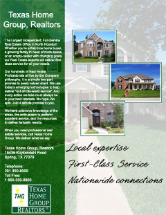 Full page advertisement for realty company