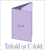 Trifold or C-fold brochure design from Purple Dragonfly Designs