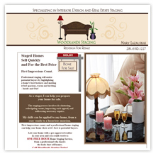 Small Business Website Design - Home staging web design