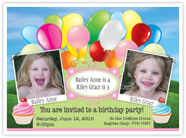 Balloon Party Invitation