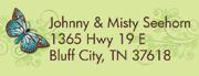 Butterfly Address Labels