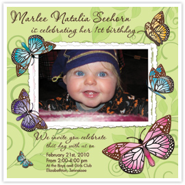 Butterfly Invitation