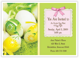 Easter Egg Hunt Party Invitations
