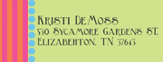 Bright & Colorful Matching Address Label