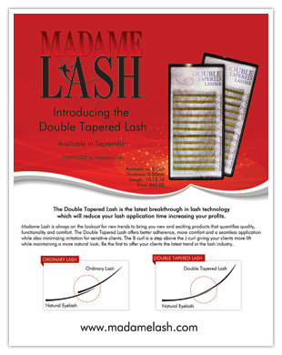Ad design for lash extension salon