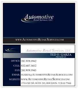 Auto Leasing Business Card