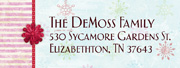 Baby Christmas Address Label