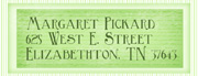 Mint Green Address Label
