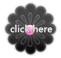 Black flower web 2.0 button