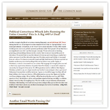 Custom Political Blog Design