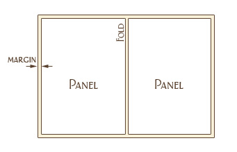 Bi-Fold Brochure with margins and panels