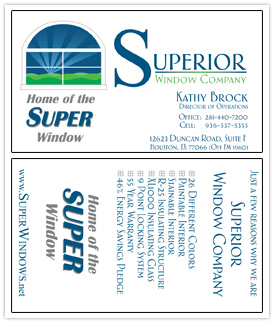 Window Company Business Card