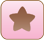 Pink & Brown Star Button