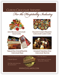 Full Page Ad for Chocolate Company
