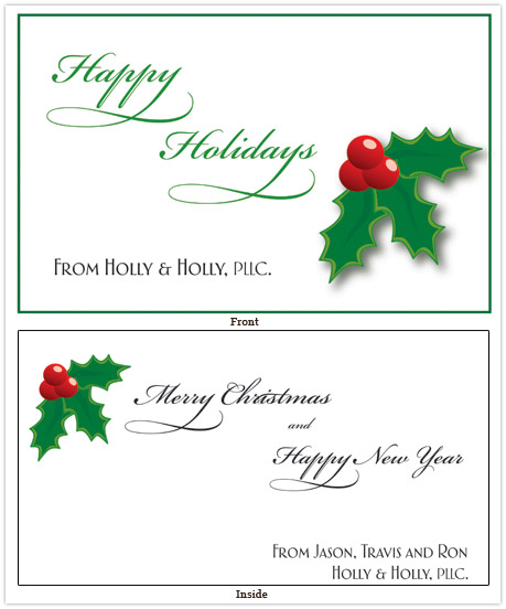 Christmas Card for Law Firm