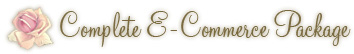 Complete E-Commerce Website Package - all inclusive package for online web stores