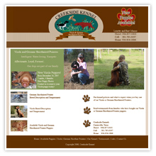 Dog Breeder Website Design
