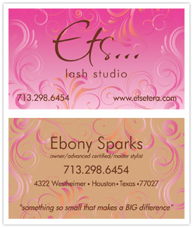 Eyelash Salon Business Card Design