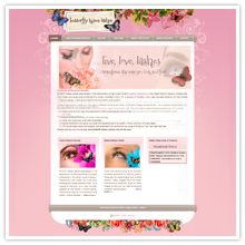 Eyelash Salon Website Design