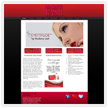 Eyelash Salon Website Design
