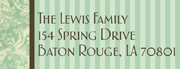 Green & Brown Address Label