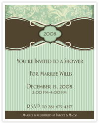 Green and Brown Invitation 