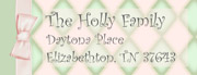Green & Pink Address Labels