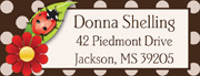 Ladybug address labels