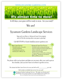 Sample Landscaping Flyer Templates