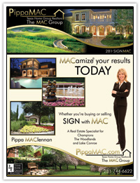 Home Profiles Ad for Realtor in The Woodlands, Texas
