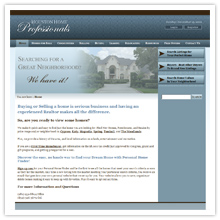 Real estate website design with content management system