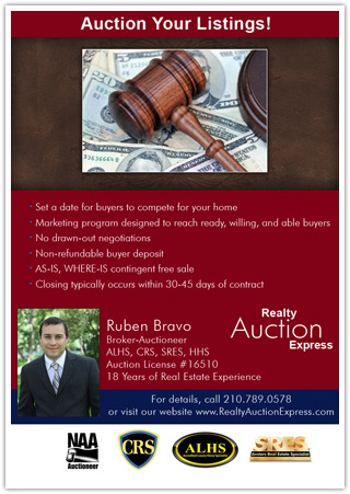 Auction E-Flyer for Real Estate Agent