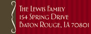 Red & Brown Address Label