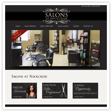 Salon Website Design