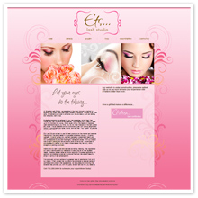 Lash studio salon website design, Houston, Texas