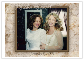 Sister card for wedding