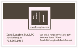 Therapist, Counselor Business Card