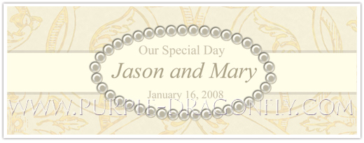 Cream & Pearl Wedding Logo